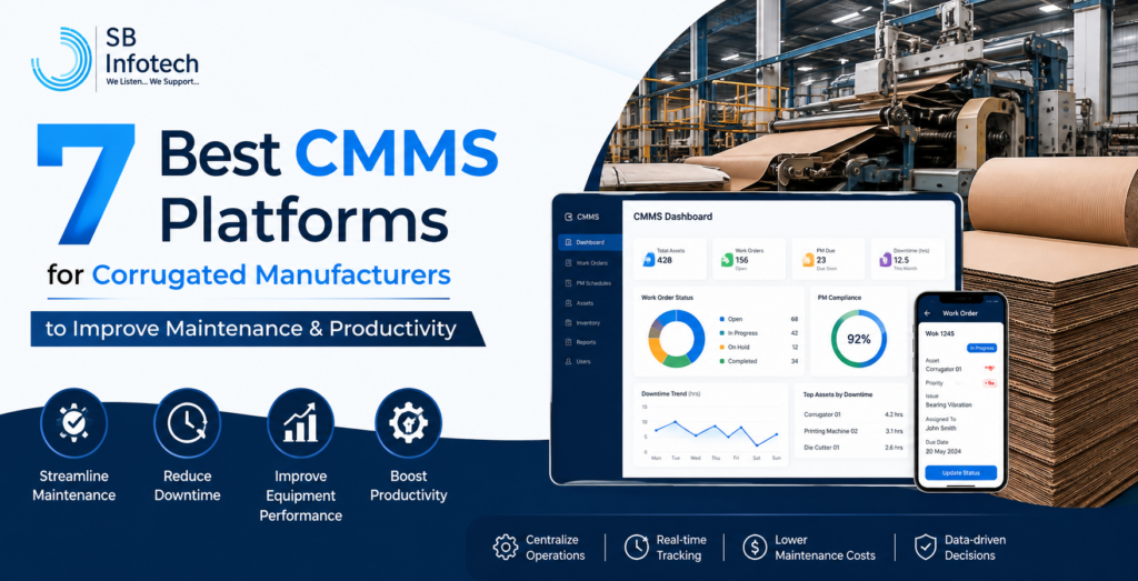 7 Best CMMS Platforms for Corrugated Manufacturers to Improve Maintenance & Productivity