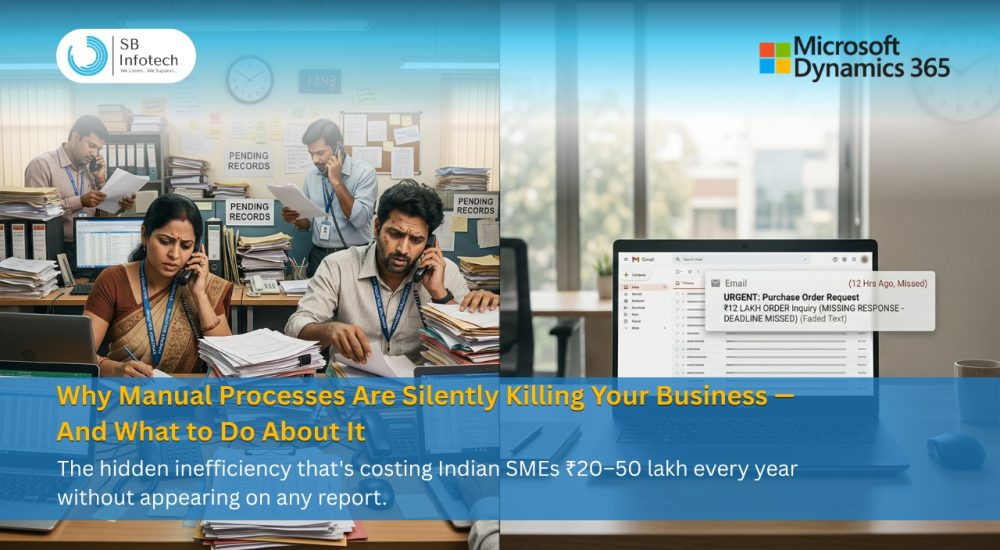Manual data entry, siloed spreadsheets, and delayed reports are costing Indian SMEs lakhs every year. Learn how ERP automation can stop the leak.